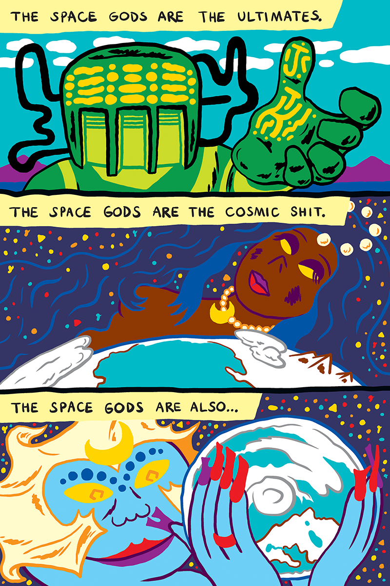 Cosmic Planet-Eating Contest comic by Mark Peters and Will Cardini page 1