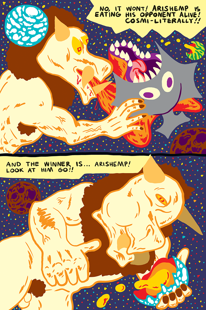Cosmic Planet-Eating Contest comic by Mark Peters and Will Cardini page 7