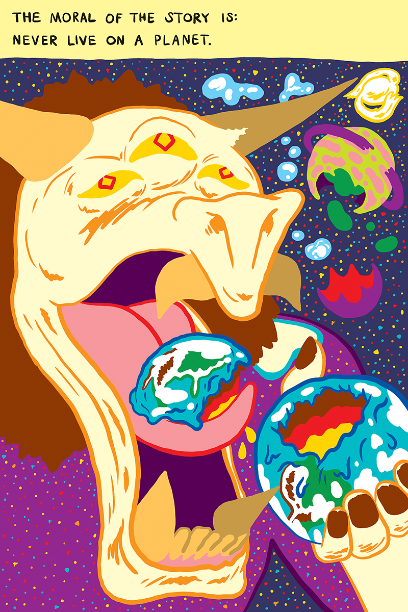 Cosmic Planet-Eating Contest comic by Mark Peters and Will Cardini page 8