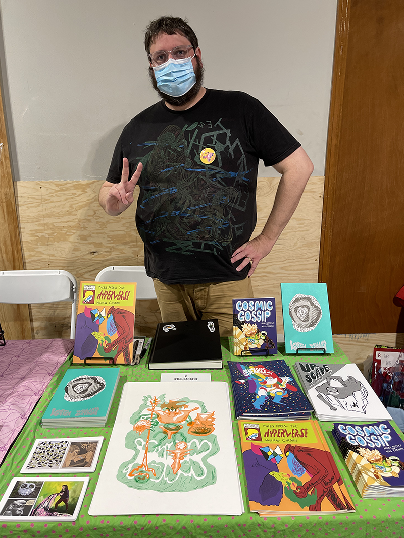 Will Cardini at Kansas City Zine Con 9, June 2024